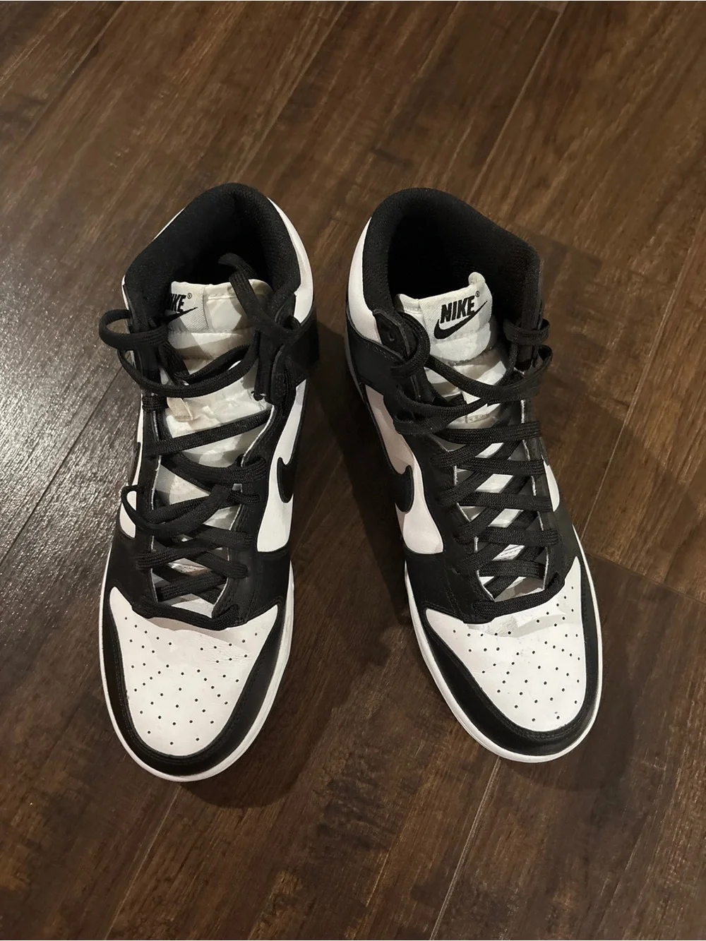 Nike Men’s Mid-Top Sneakers in Black and White